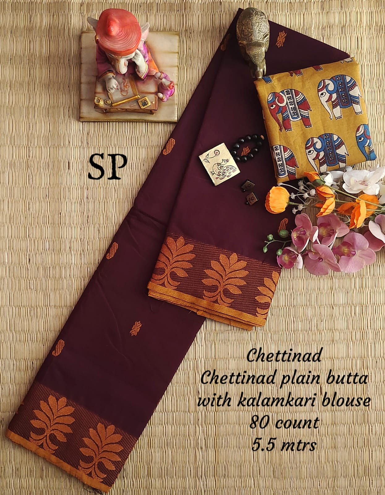 Chettinad fancy cotton saree