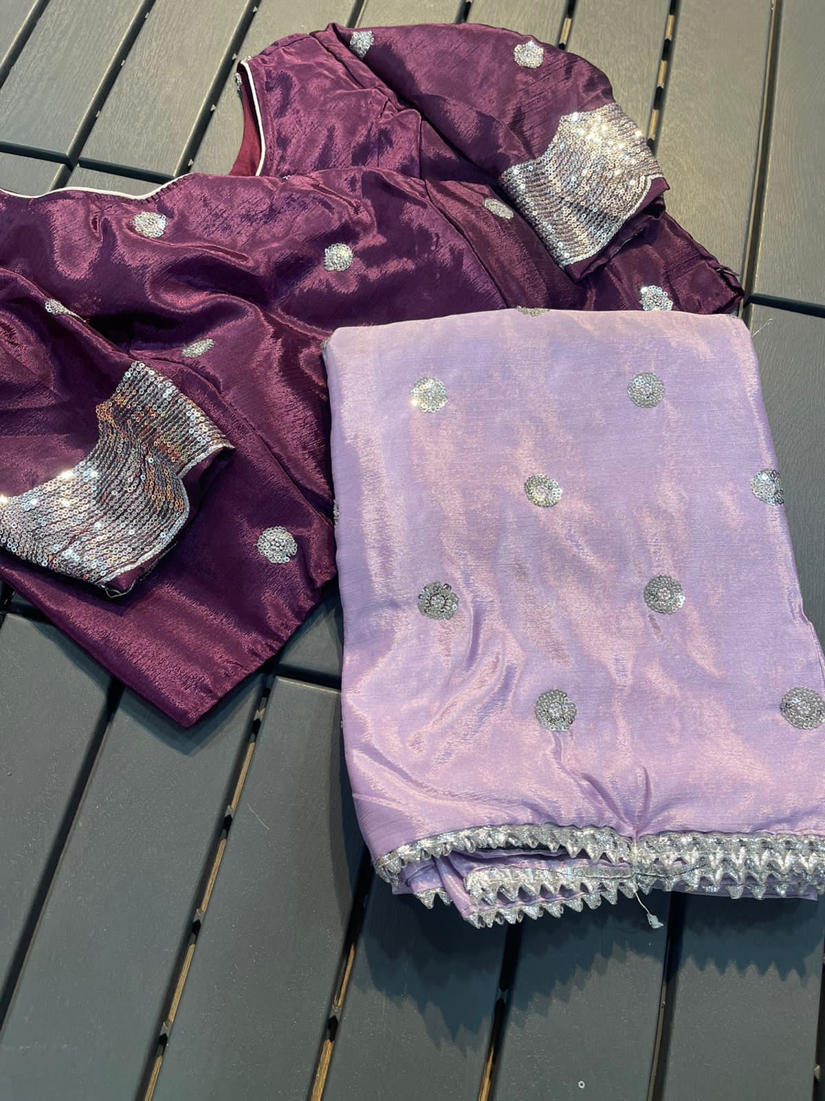 Chinon Silk Saree