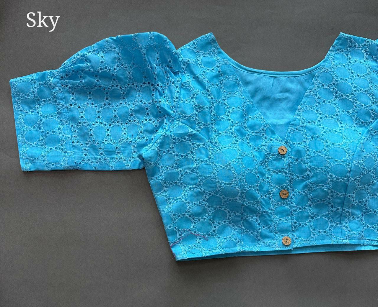 Cotton hakoba readymade blouse