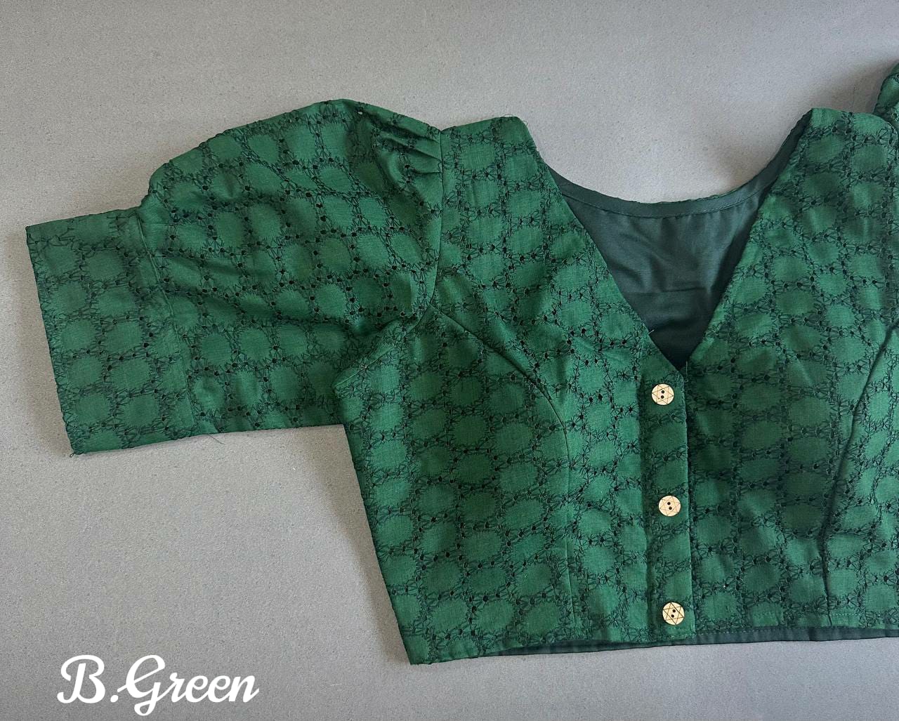 Cotton hakoba readymade blouse
