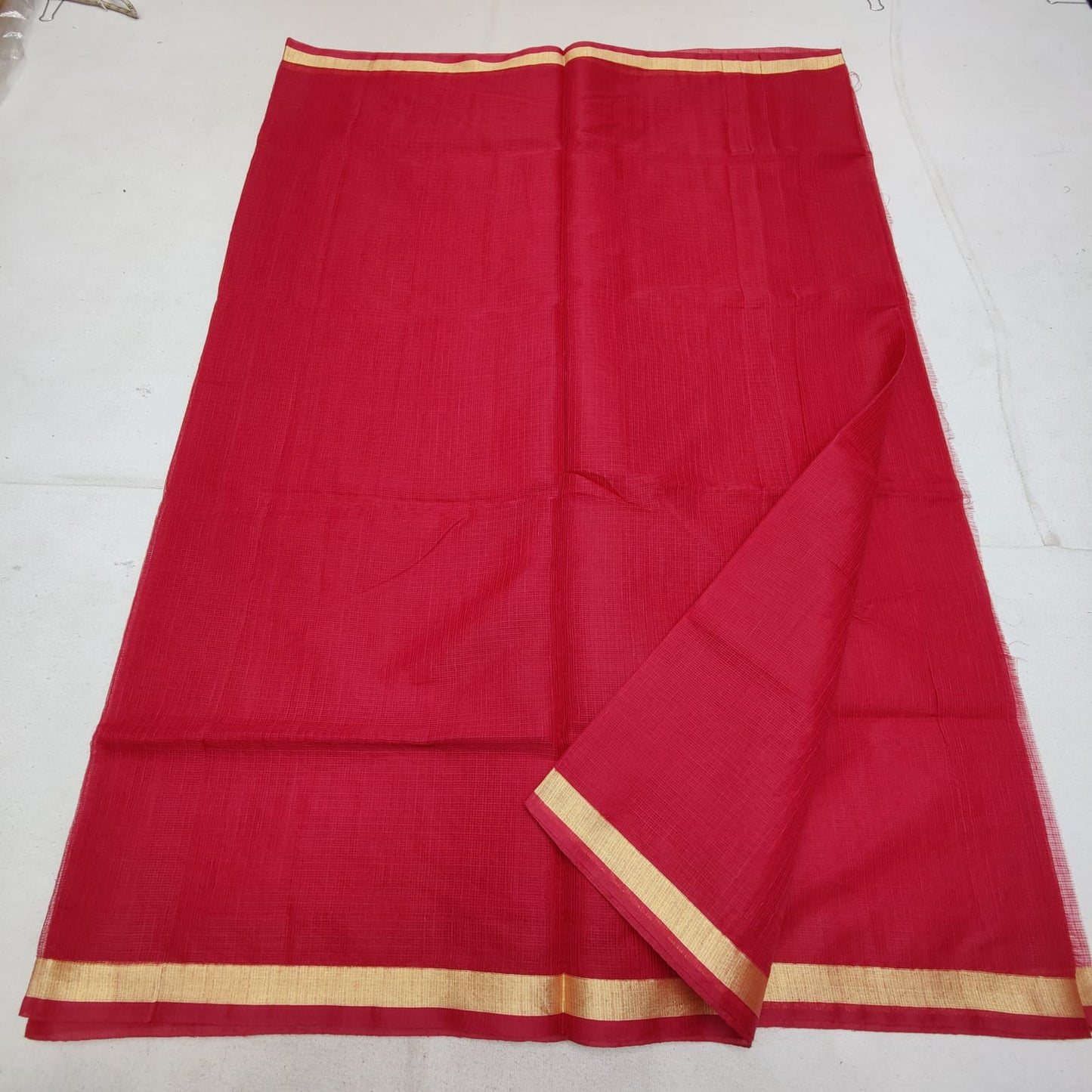 Cotton kota plain saree
