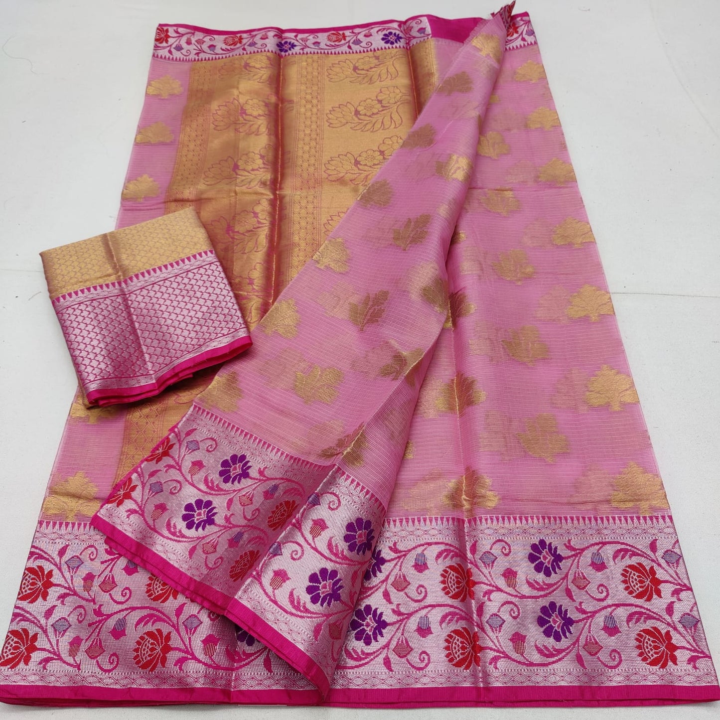Cotton kota weaving saree