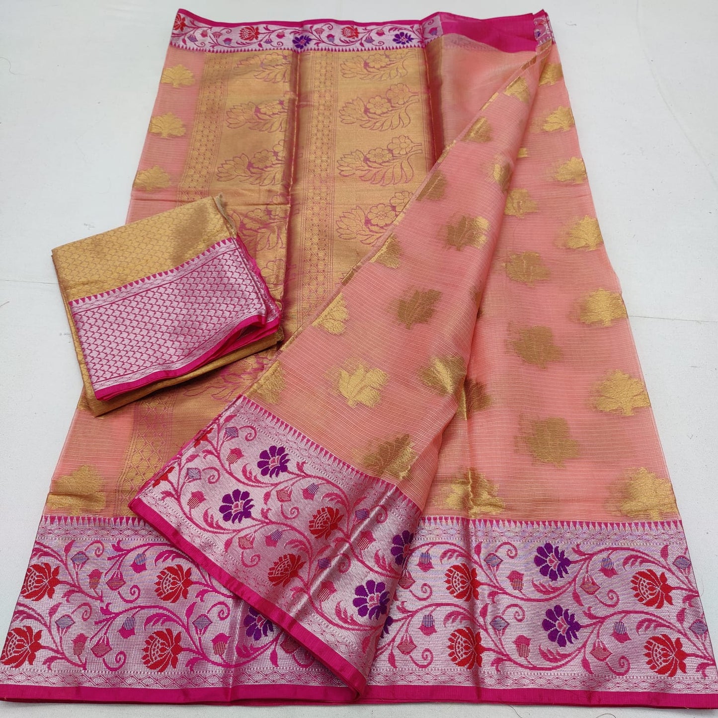 Cotton kota weaving saree