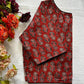 Cotton natural dye handblock print boat neck neck blouse