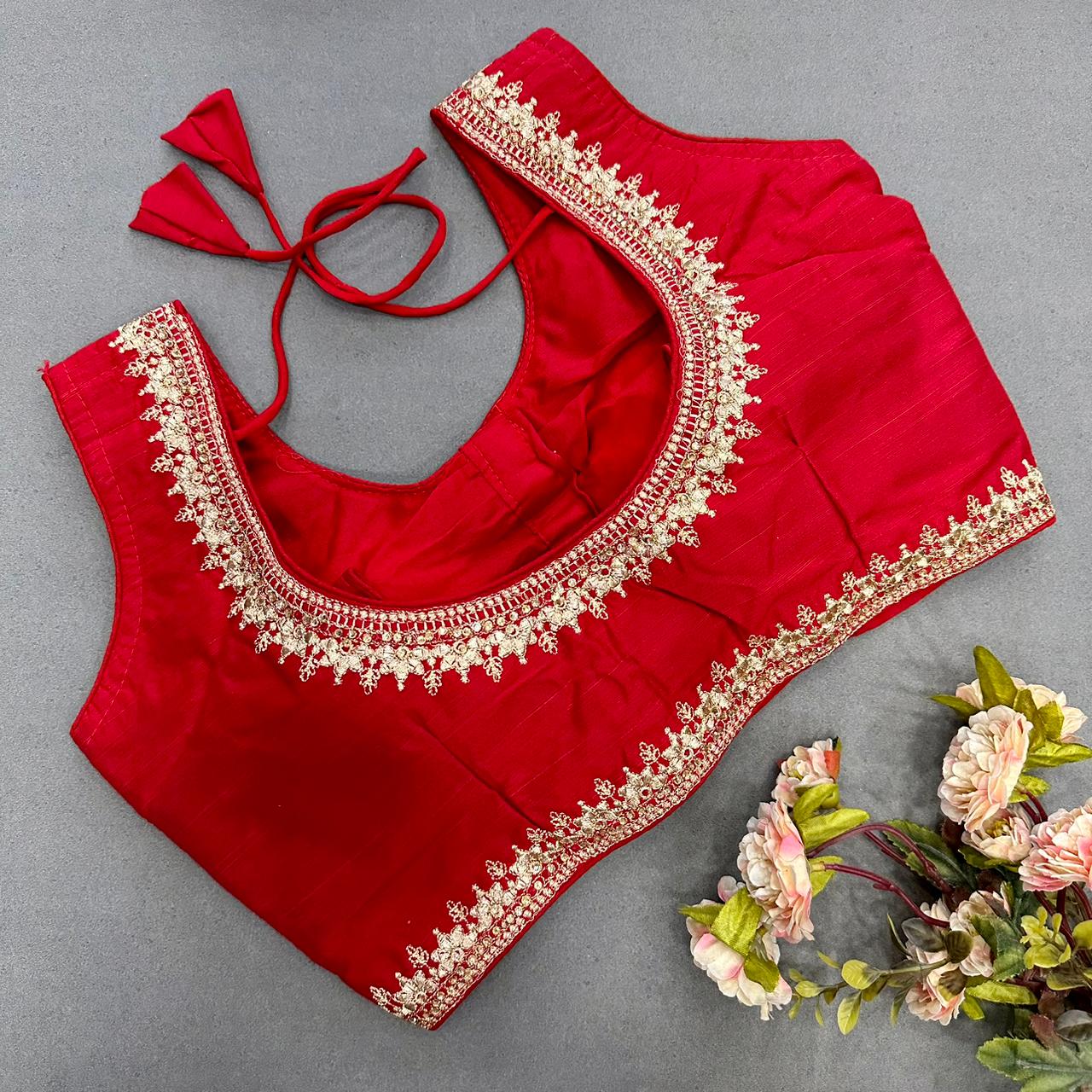 Semi Cotton readymade blouse