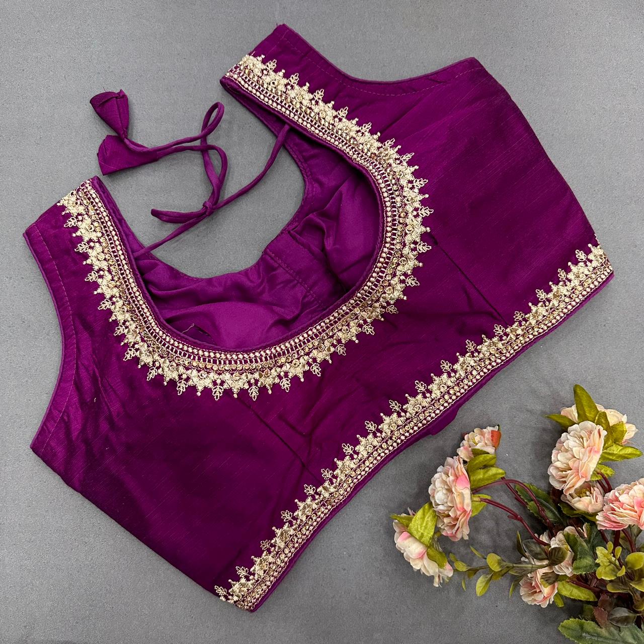 Semi Cotton readymade blouse