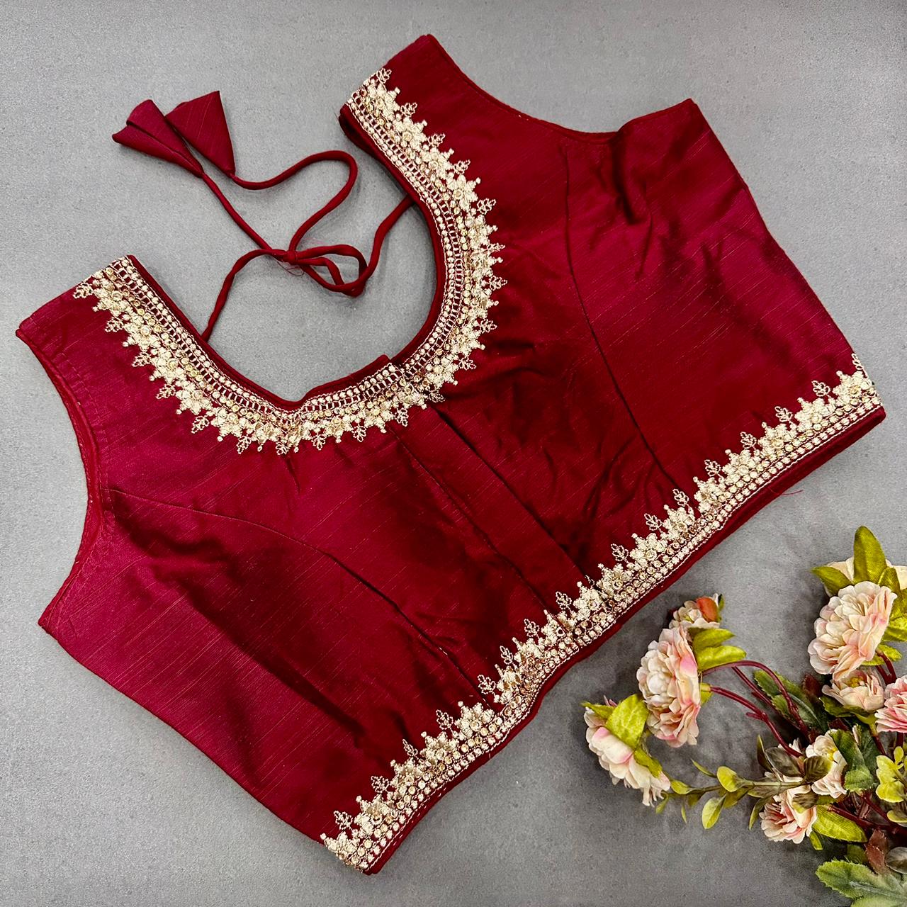 Semi Cotton readymade blouse