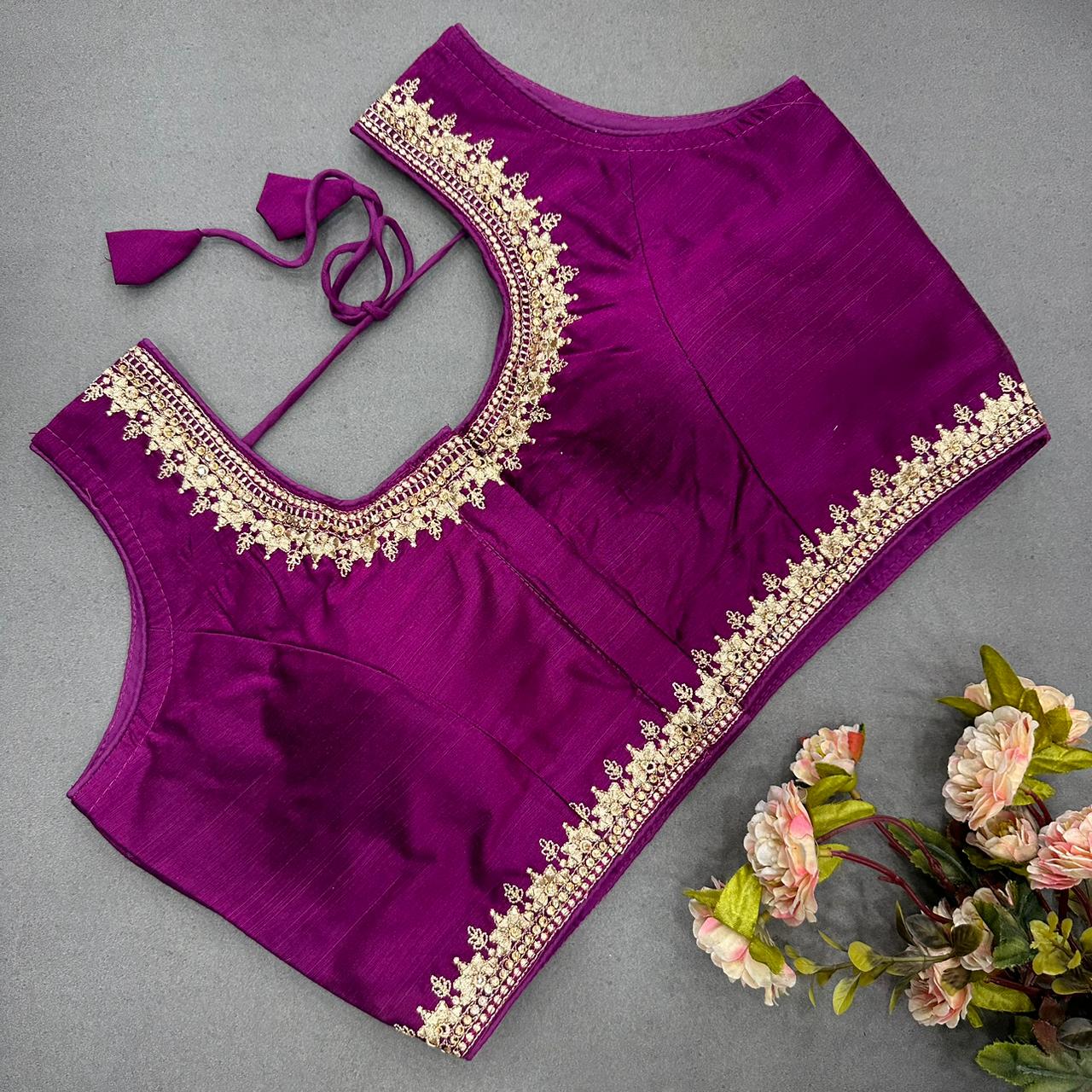 Semi Cotton readymade blouse