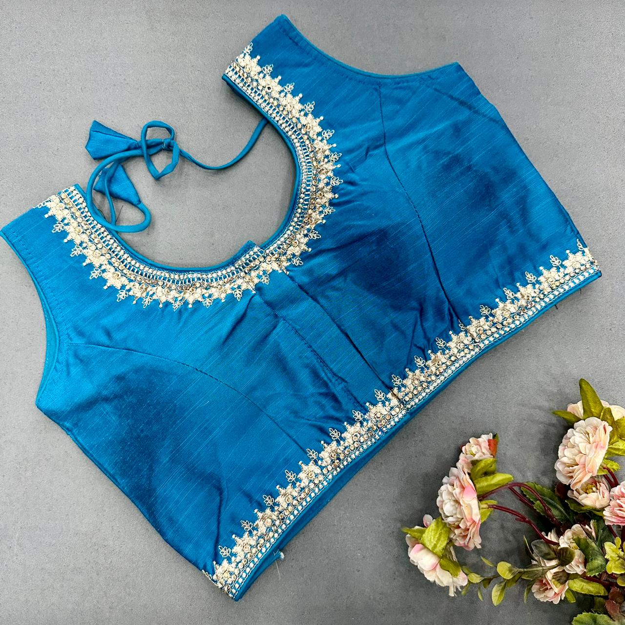 Semi Cotton readymade blouse