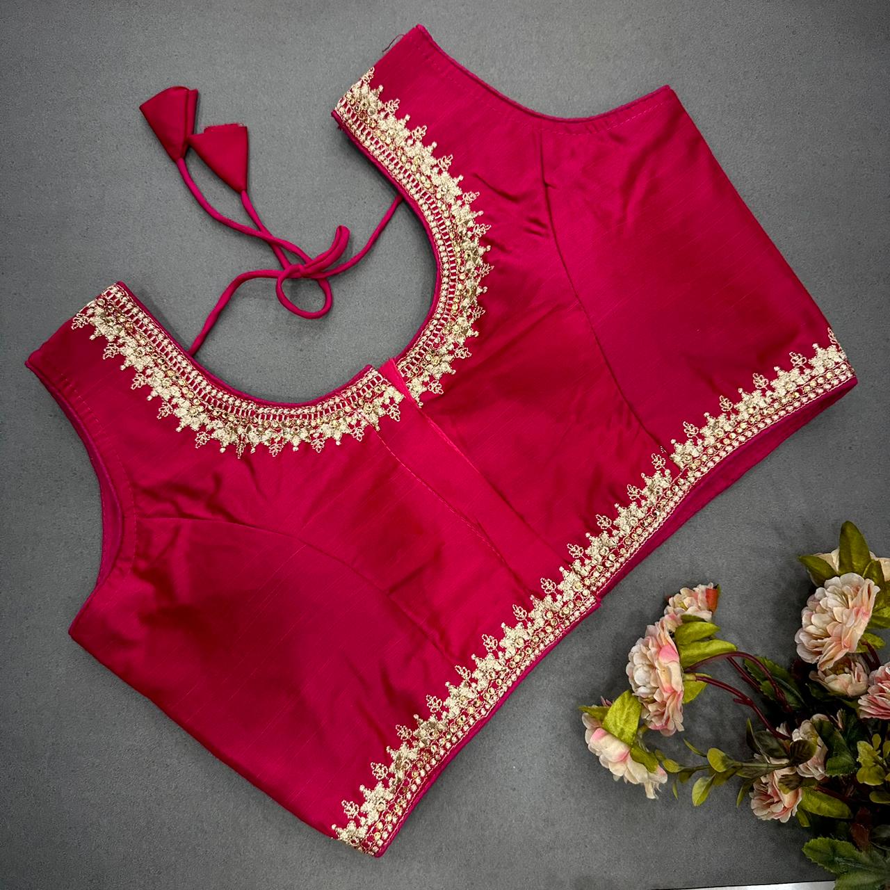 Semi Cotton readymade blouse