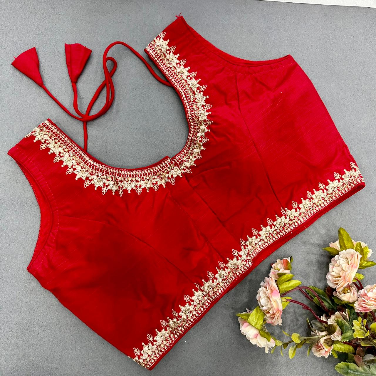 Semi Cotton readymade blouse