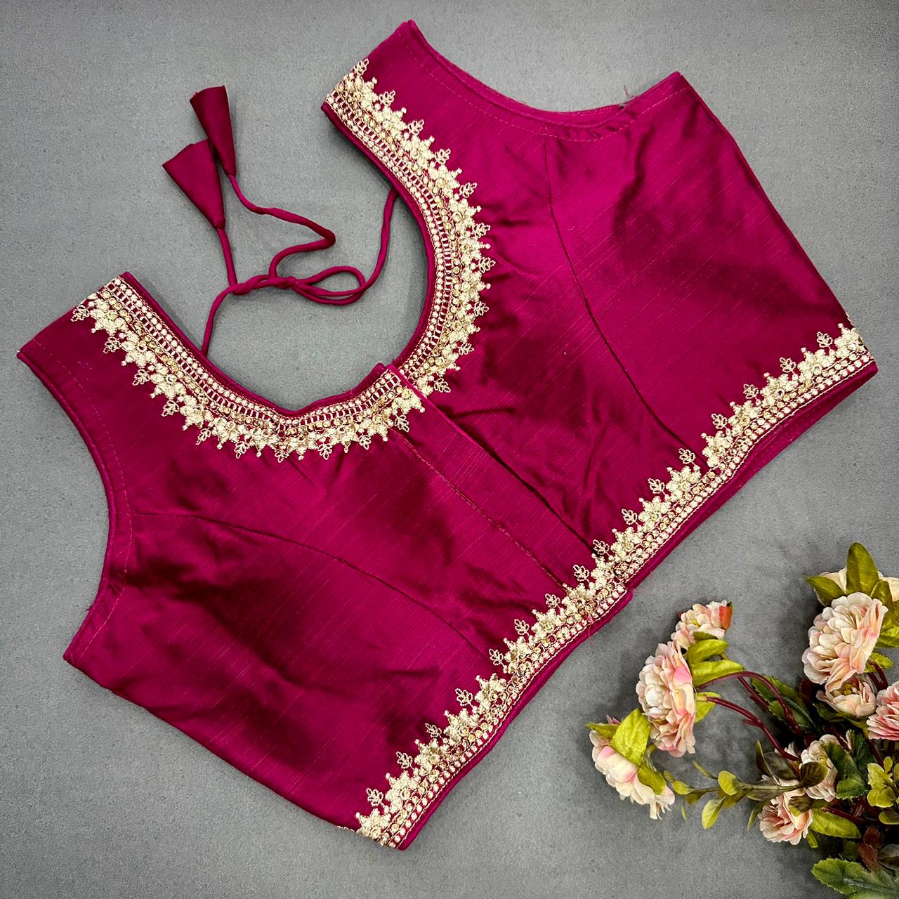 Semi Cotton readymade blouse