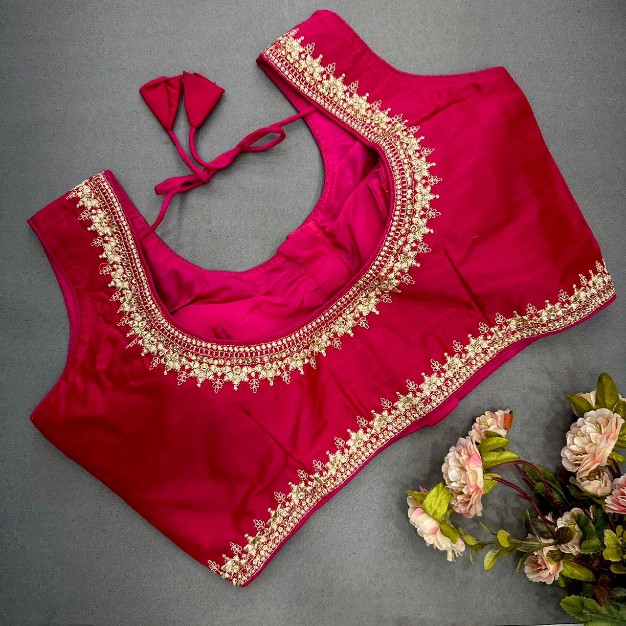 Semi Cotton readymade blouse