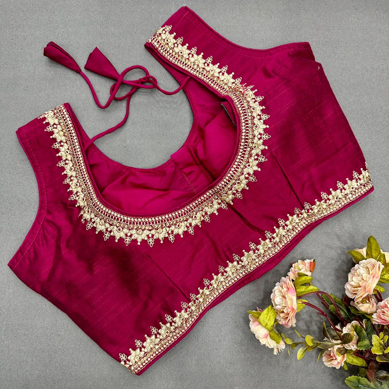 Semi Cotton readymade blouse