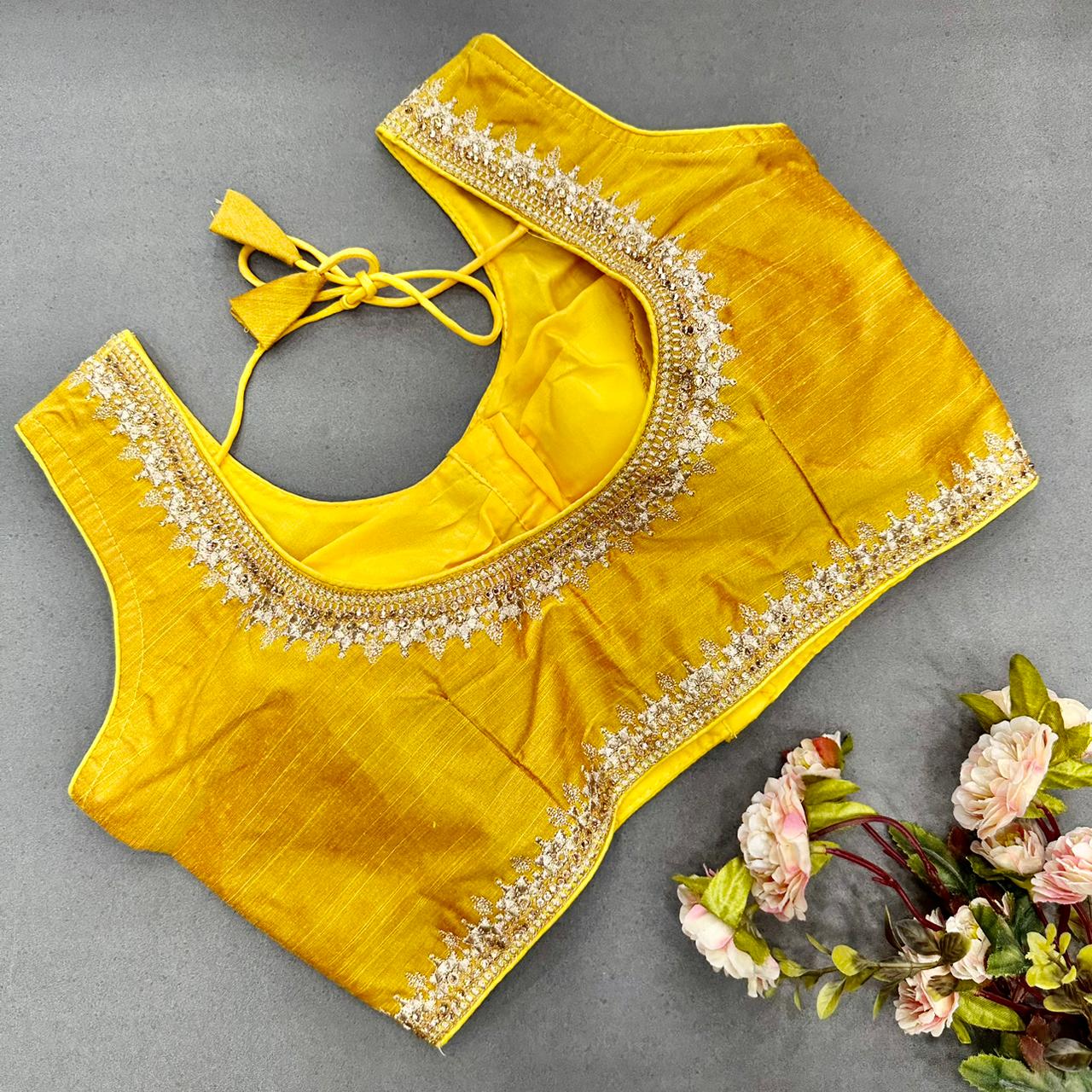 Semi Cotton readymade blouse