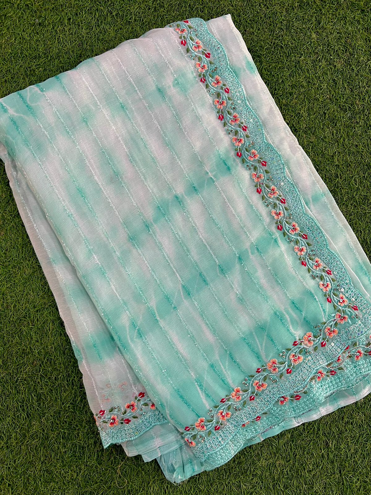 Georgette Shibori Net Silk Saree