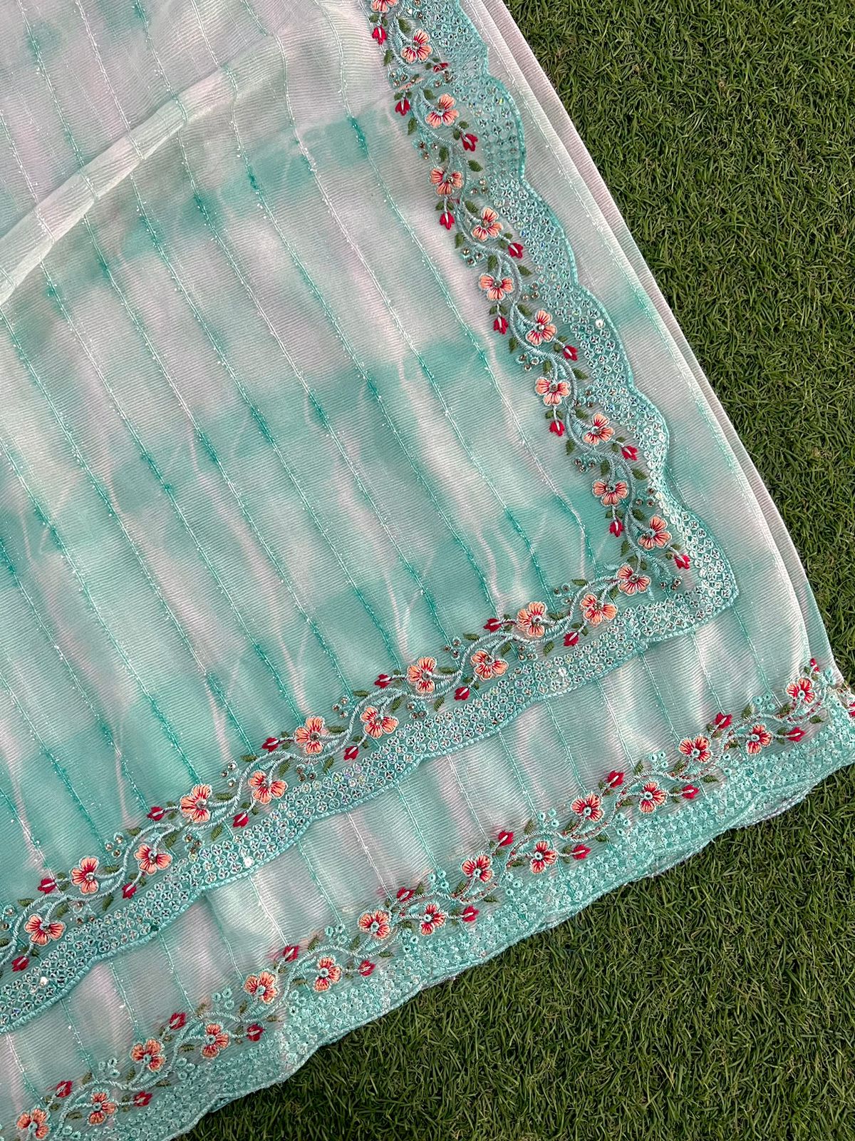 Georgette Shibori Net Silk Saree