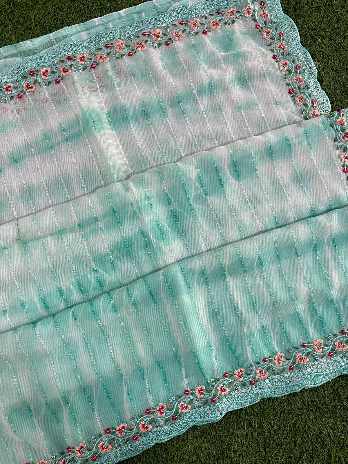 Georgette Shibori Net Silk Saree