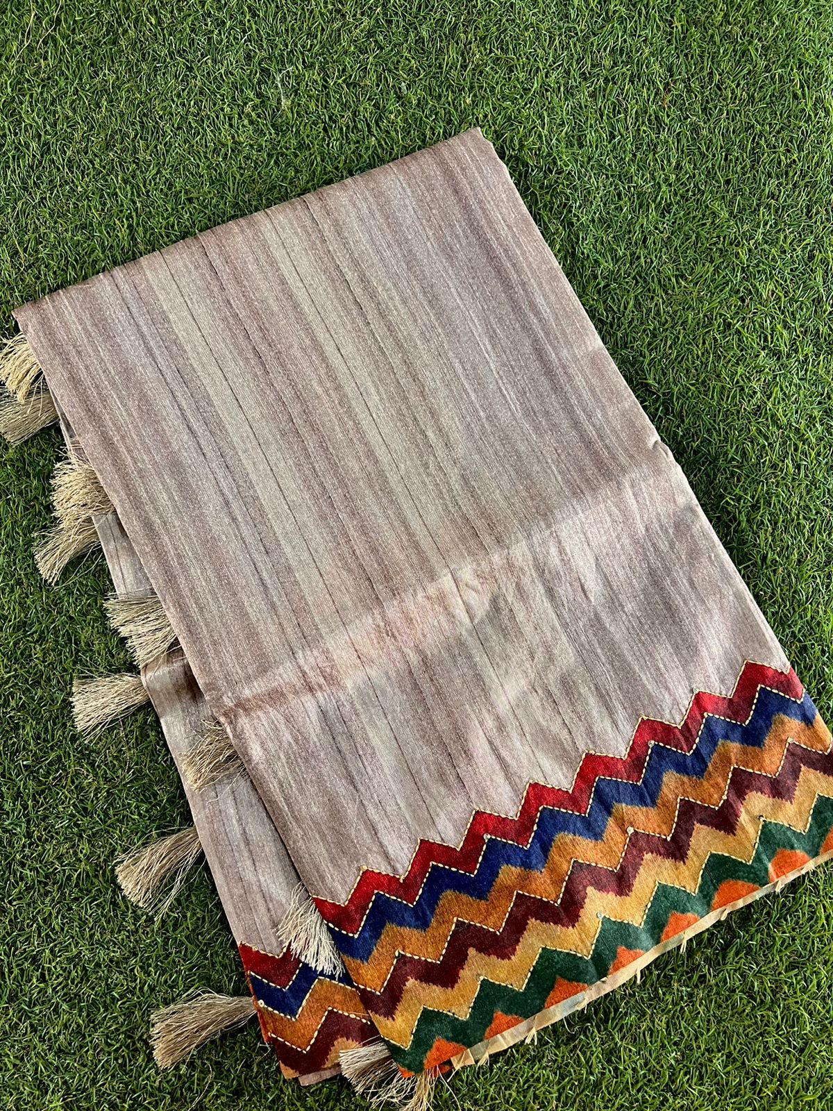 Ghicha Semi Tussar Silk Saree