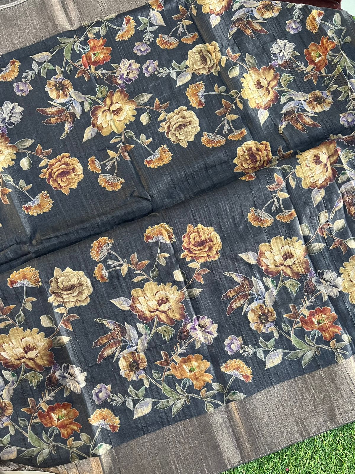 Ghicha Tussar Silk saree