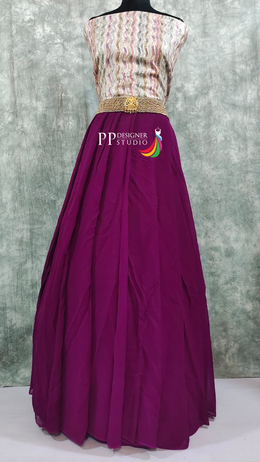 Handloom Georgette Lehenga Material