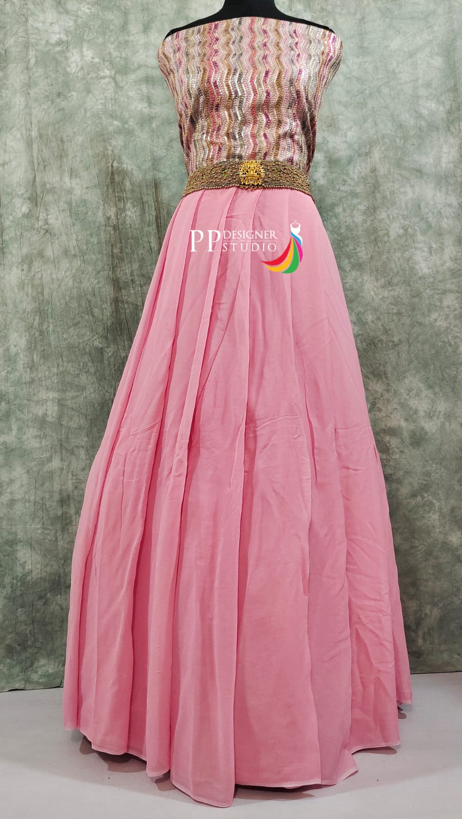 Handloom Georgette Lehenga Material
