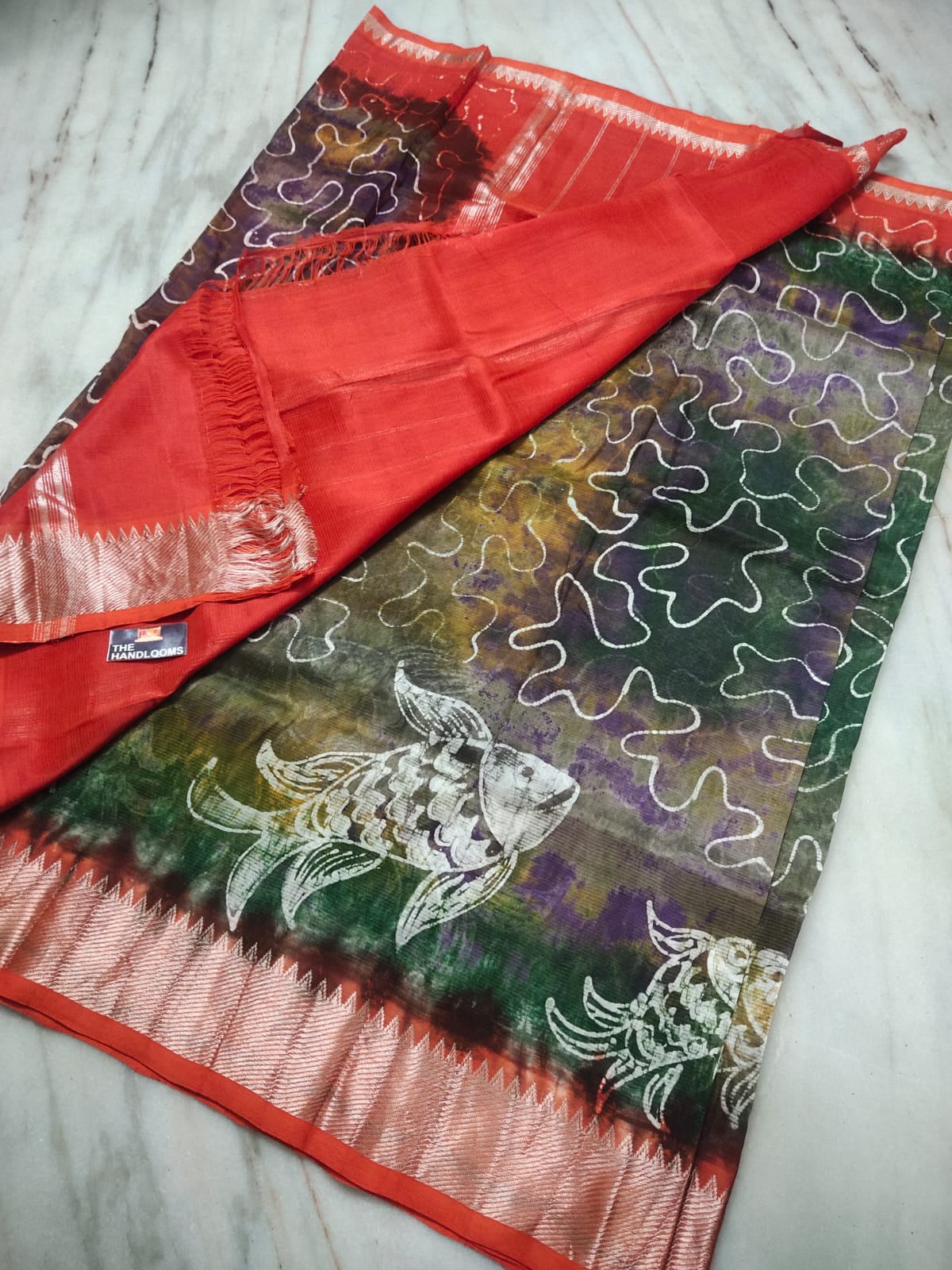 Handloom Pure Mangalagiri Cotton Saree