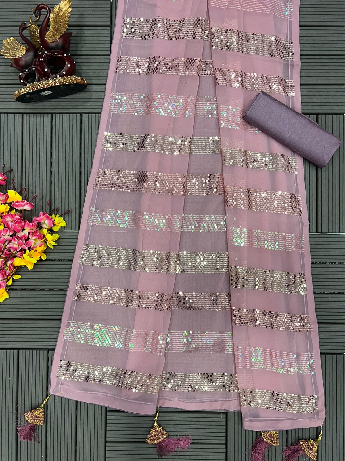 Heavy georgette saree