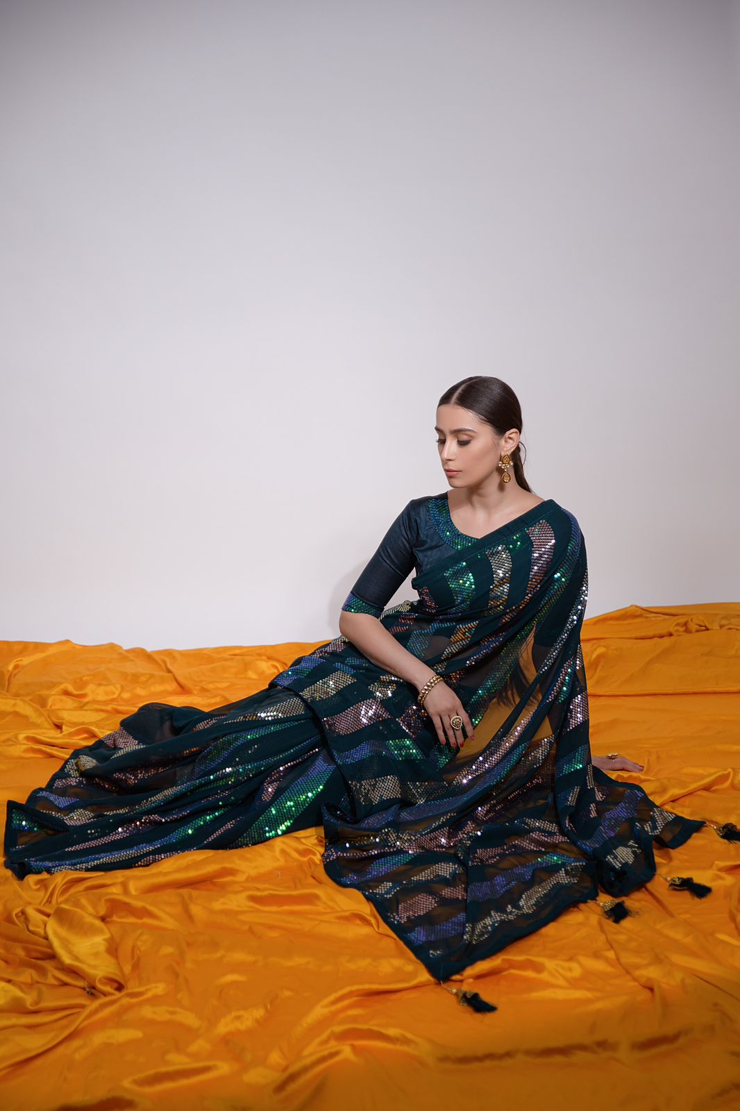 Heavy georgette saree