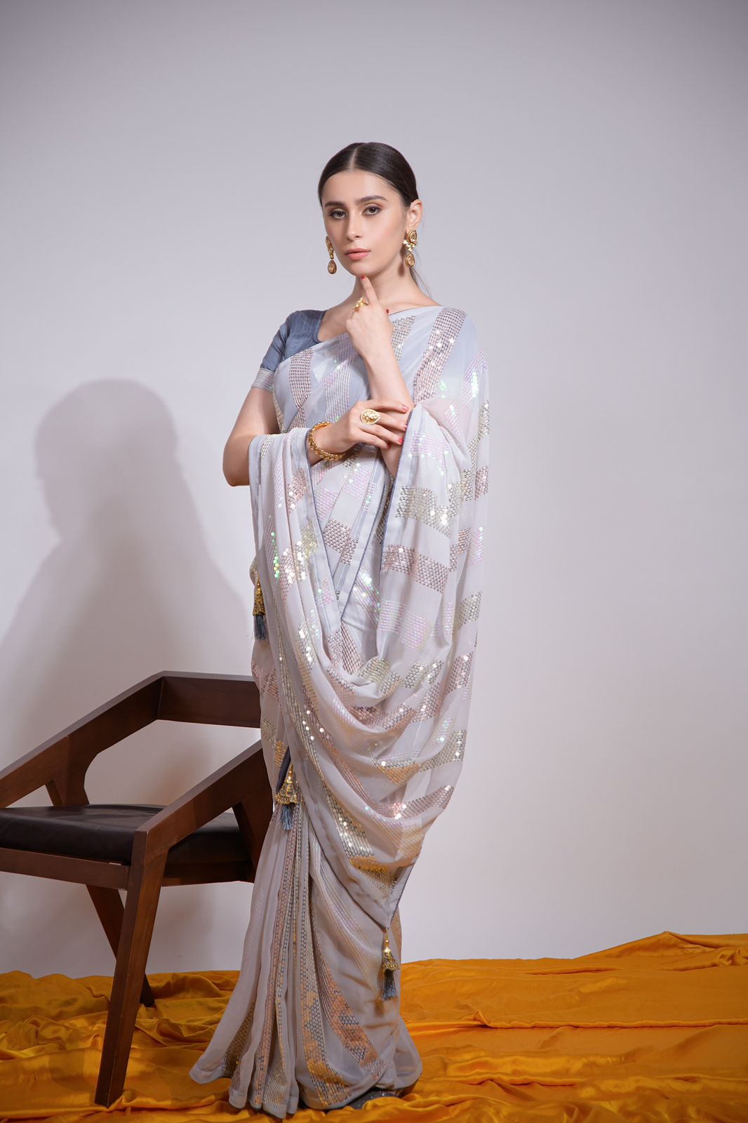 Heavy georgette saree