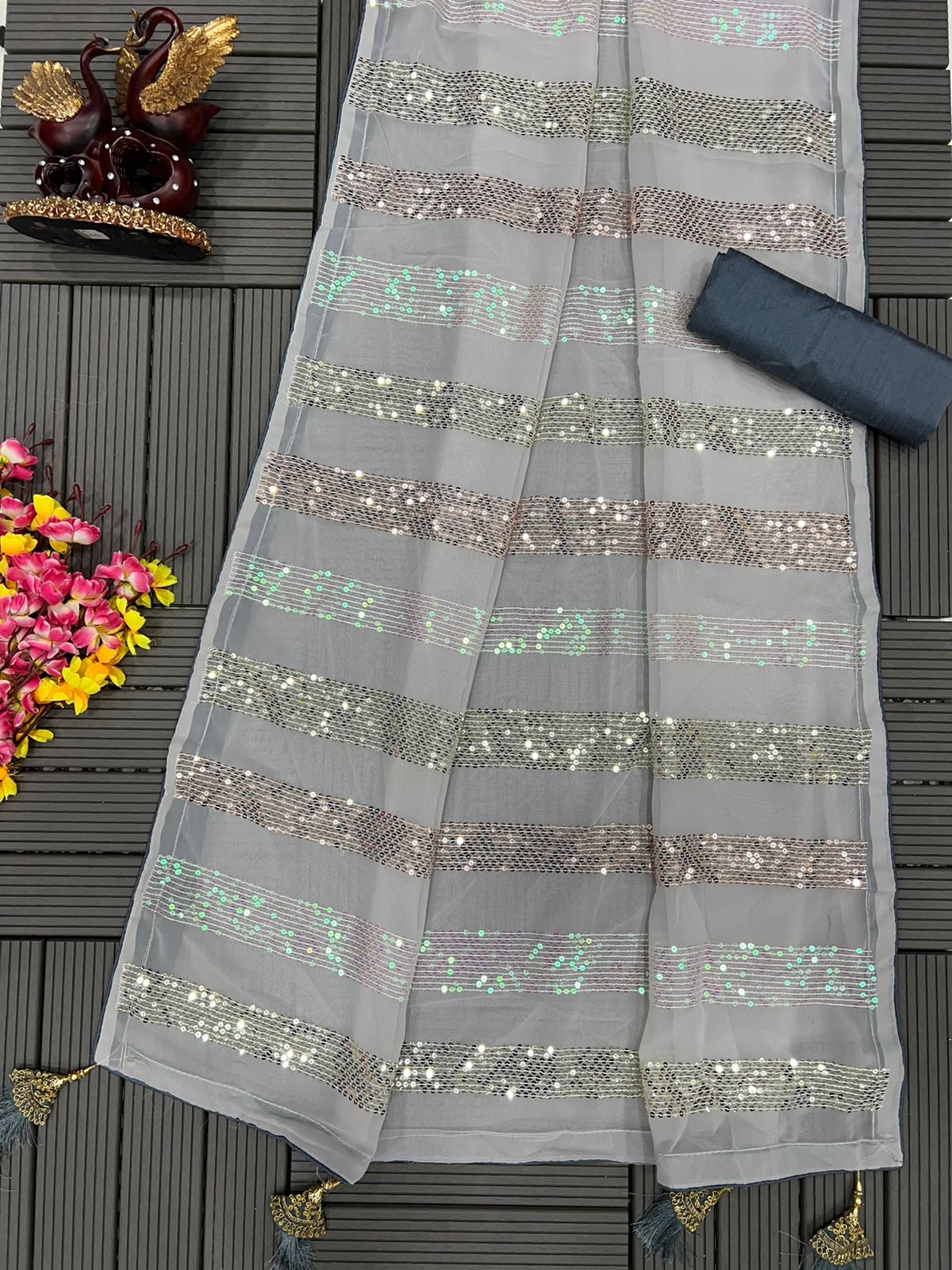 Heavy georgette saree