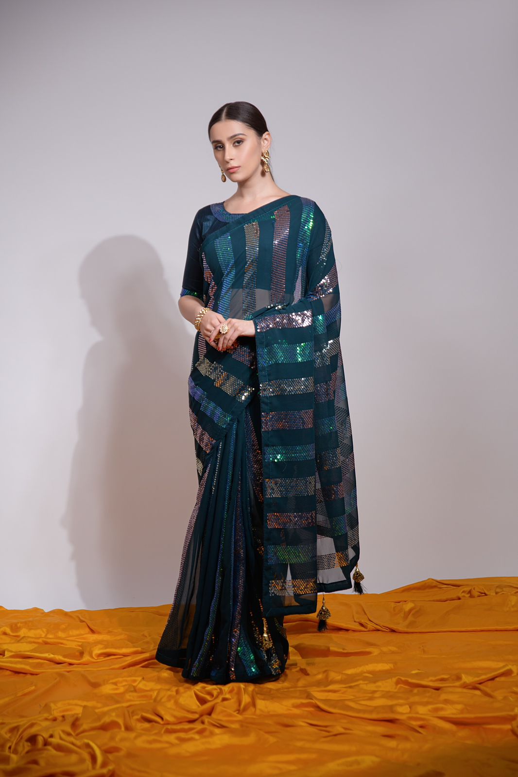 Heavy georgette saree