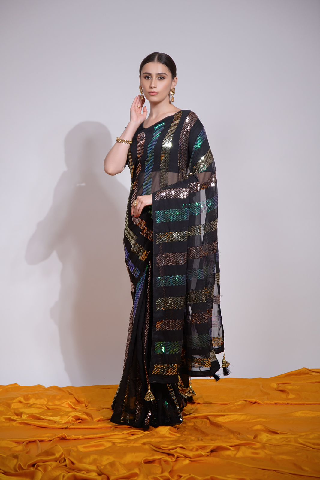 Heavy georgette saree