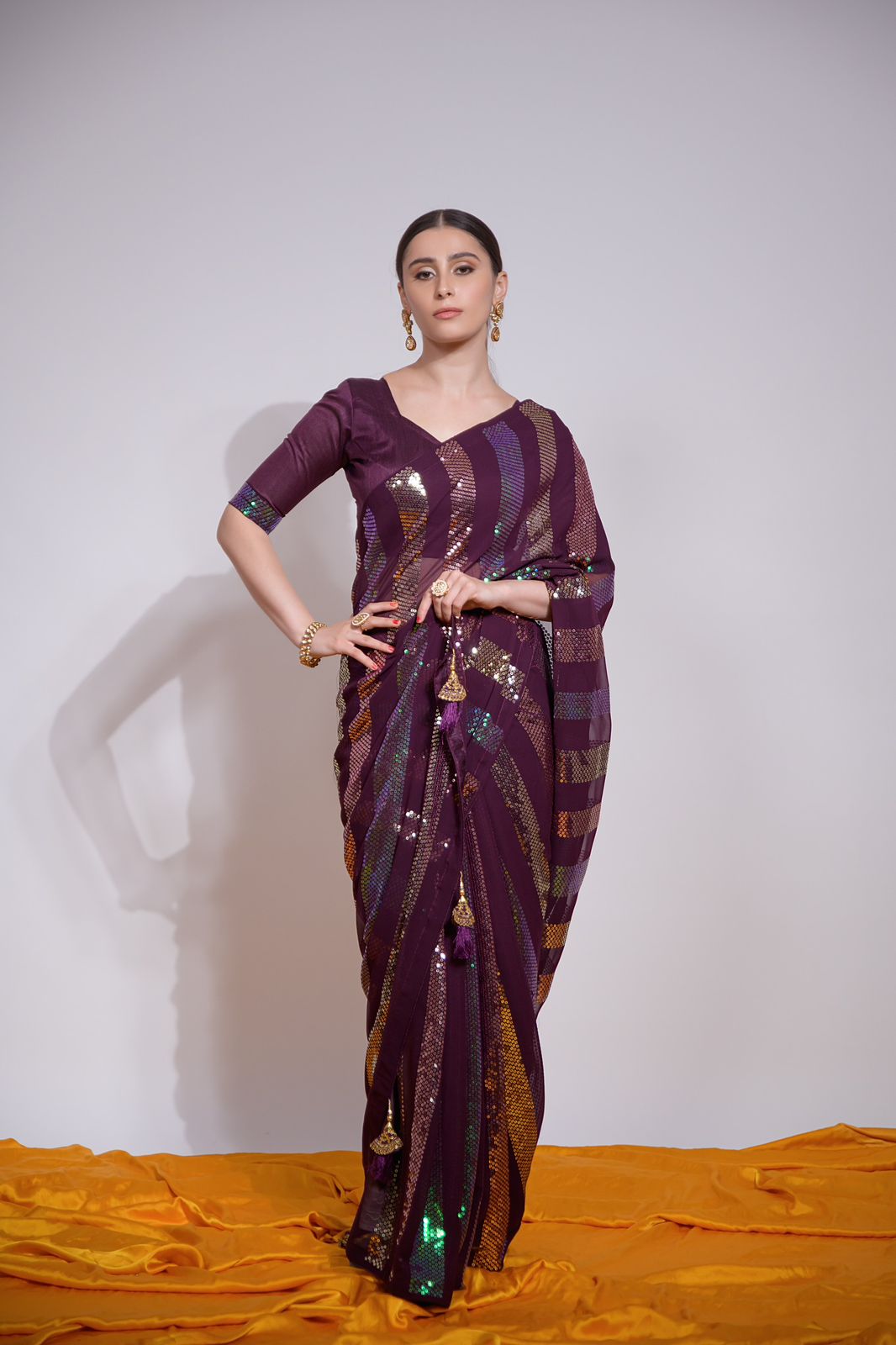 Heavy georgette saree
