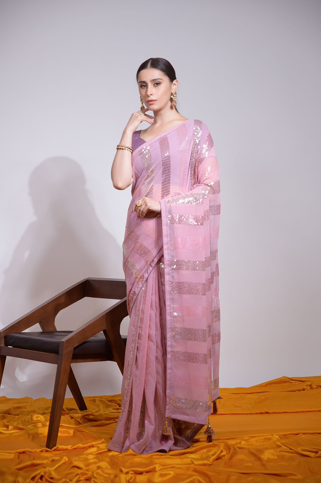 Heavy georgette saree