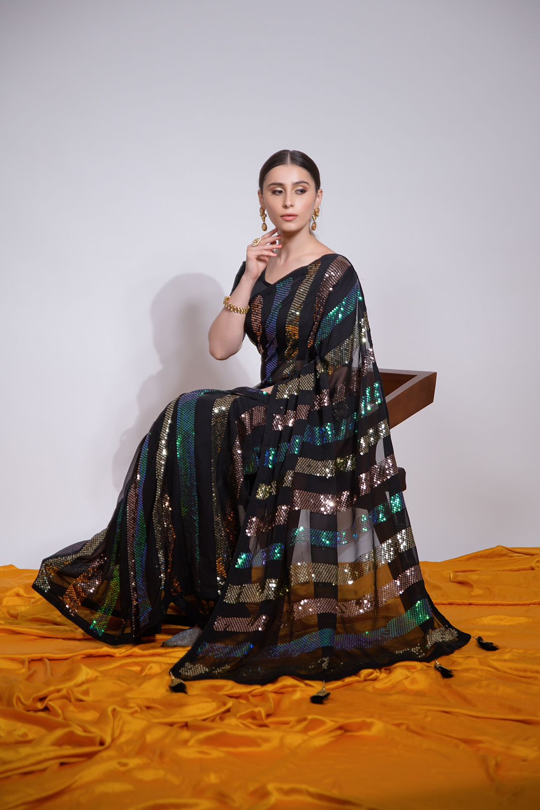 Heavy georgette saree