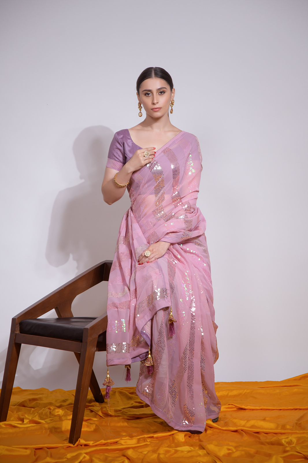 Heavy georgette saree