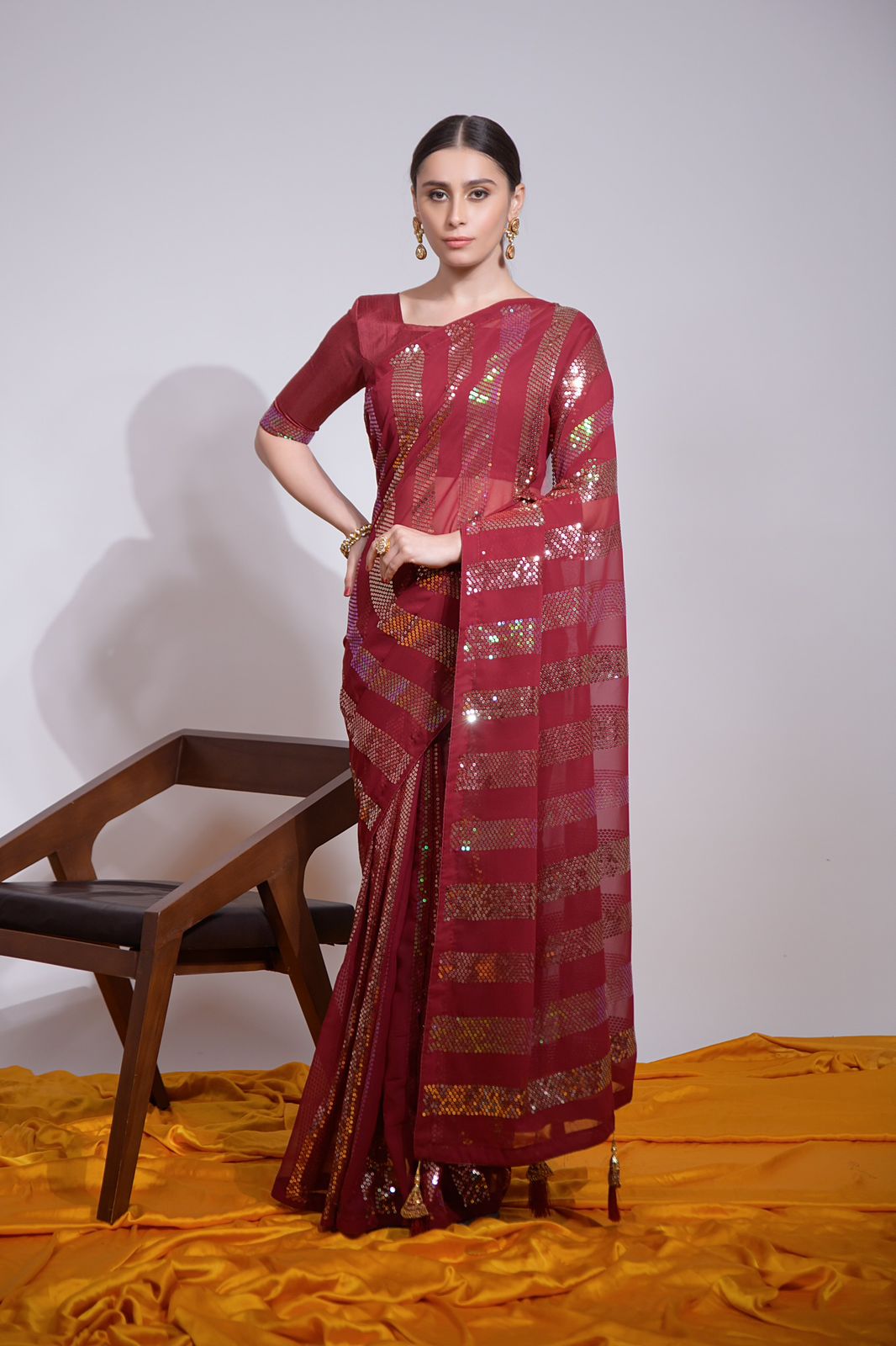 Heavy georgette saree