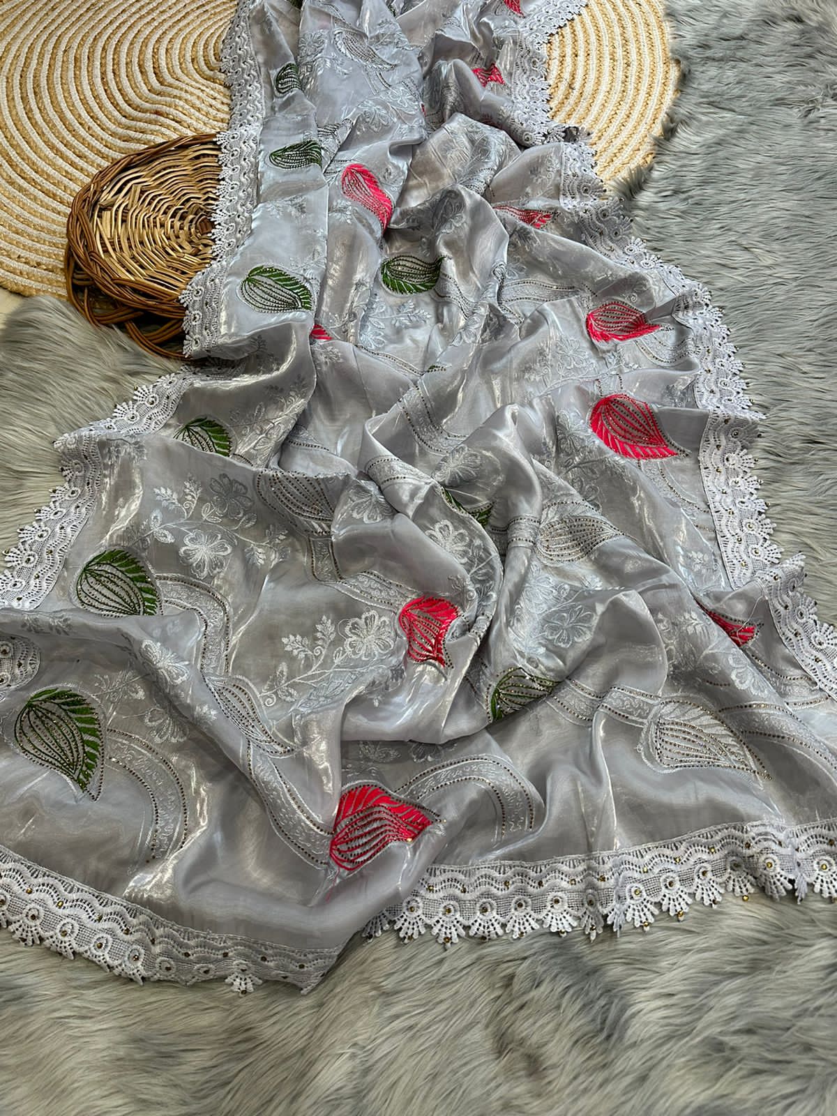 Jimmy Choo Organza Silk Saree