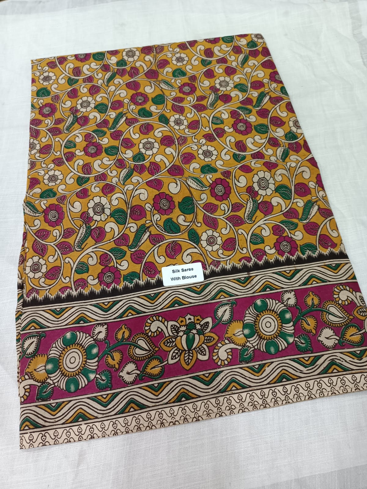 Kalamkari Silk Saree