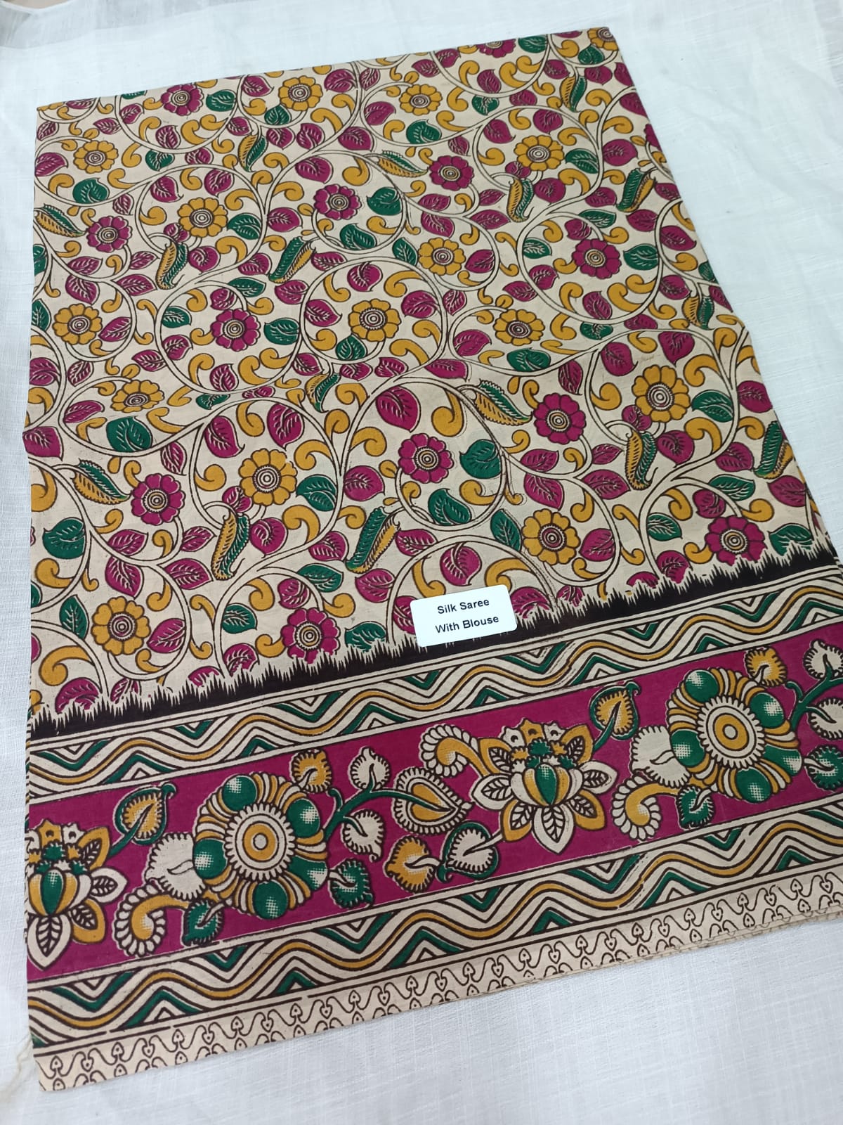 Kalamkari Silk Saree