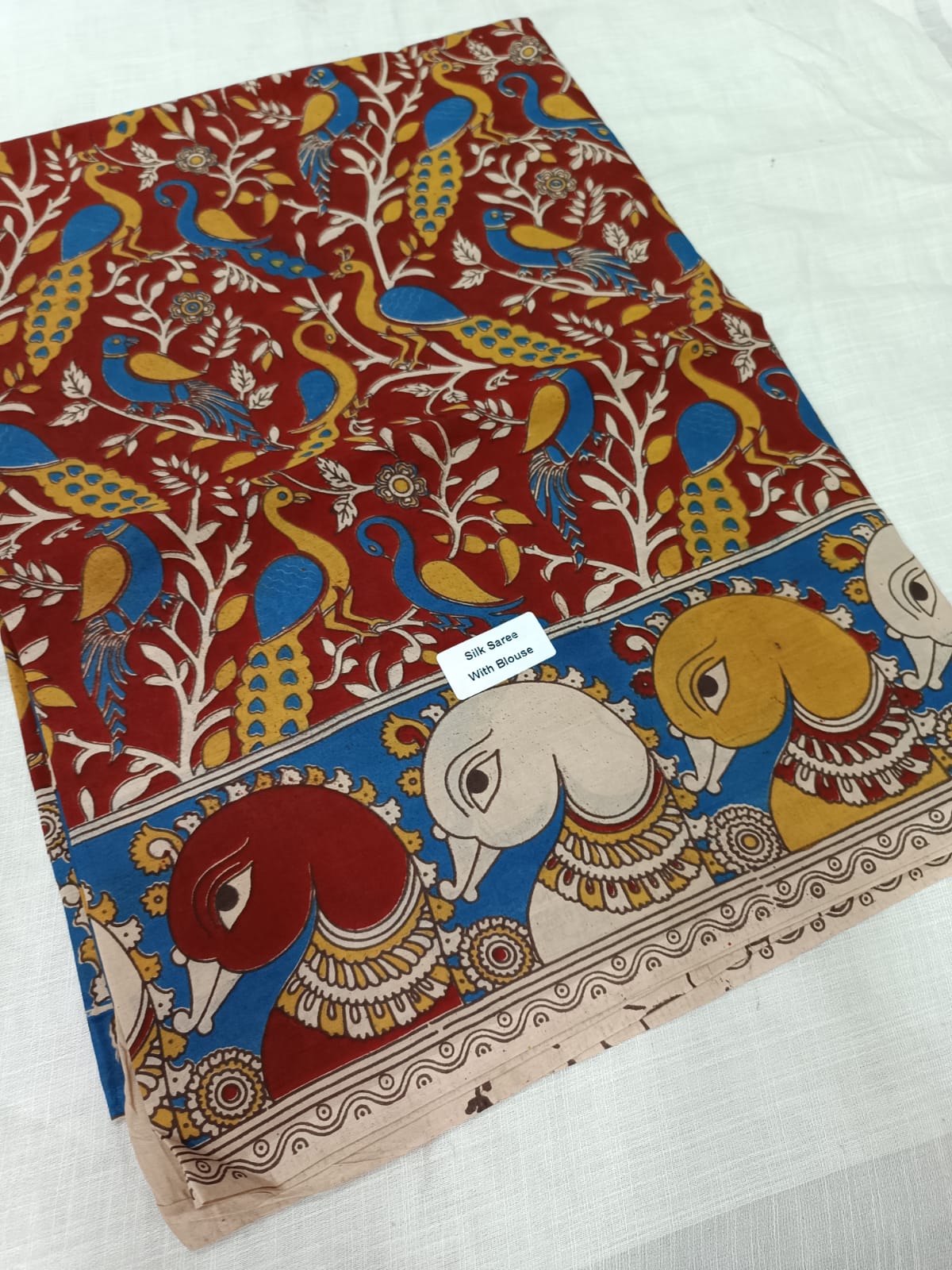 Kalamkari Silk Saree
