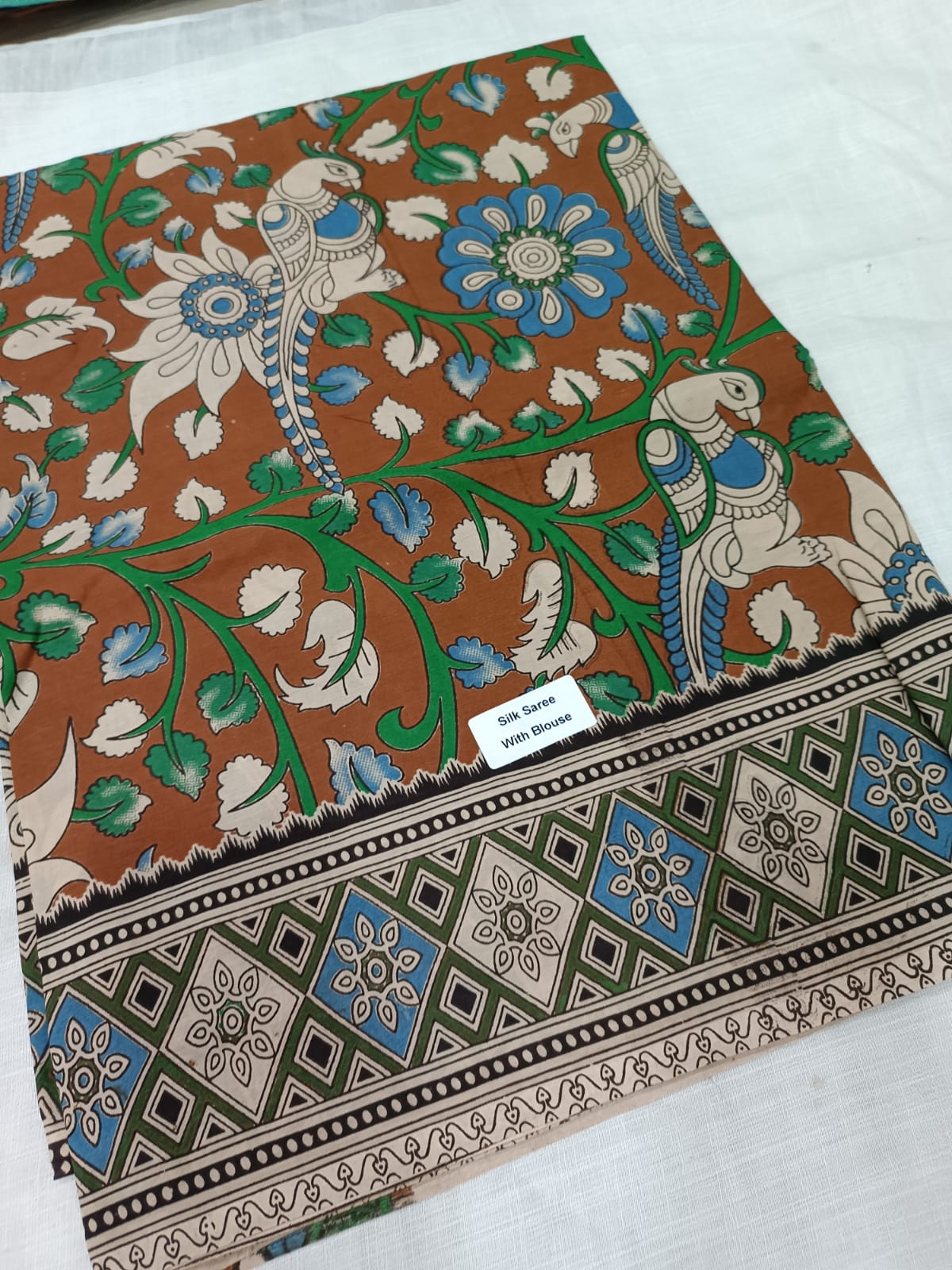 Kalamkari Silk Saree