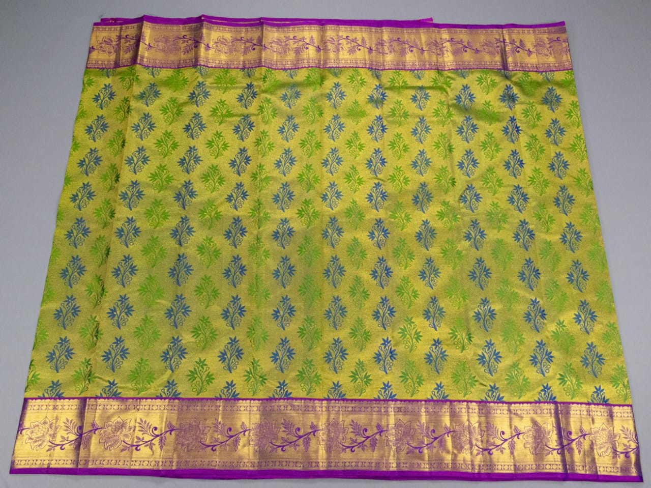 Kanchipuram Floral Designs Saree