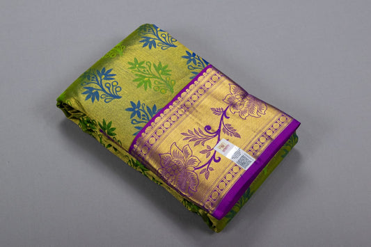 Kanchipuram Floral Designs Saree