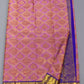 Kanchipuram Lotus Pink With Royal Blue Colour Saree