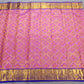 Kanchipuram Lotus Pink With Royal Blue Colour Saree