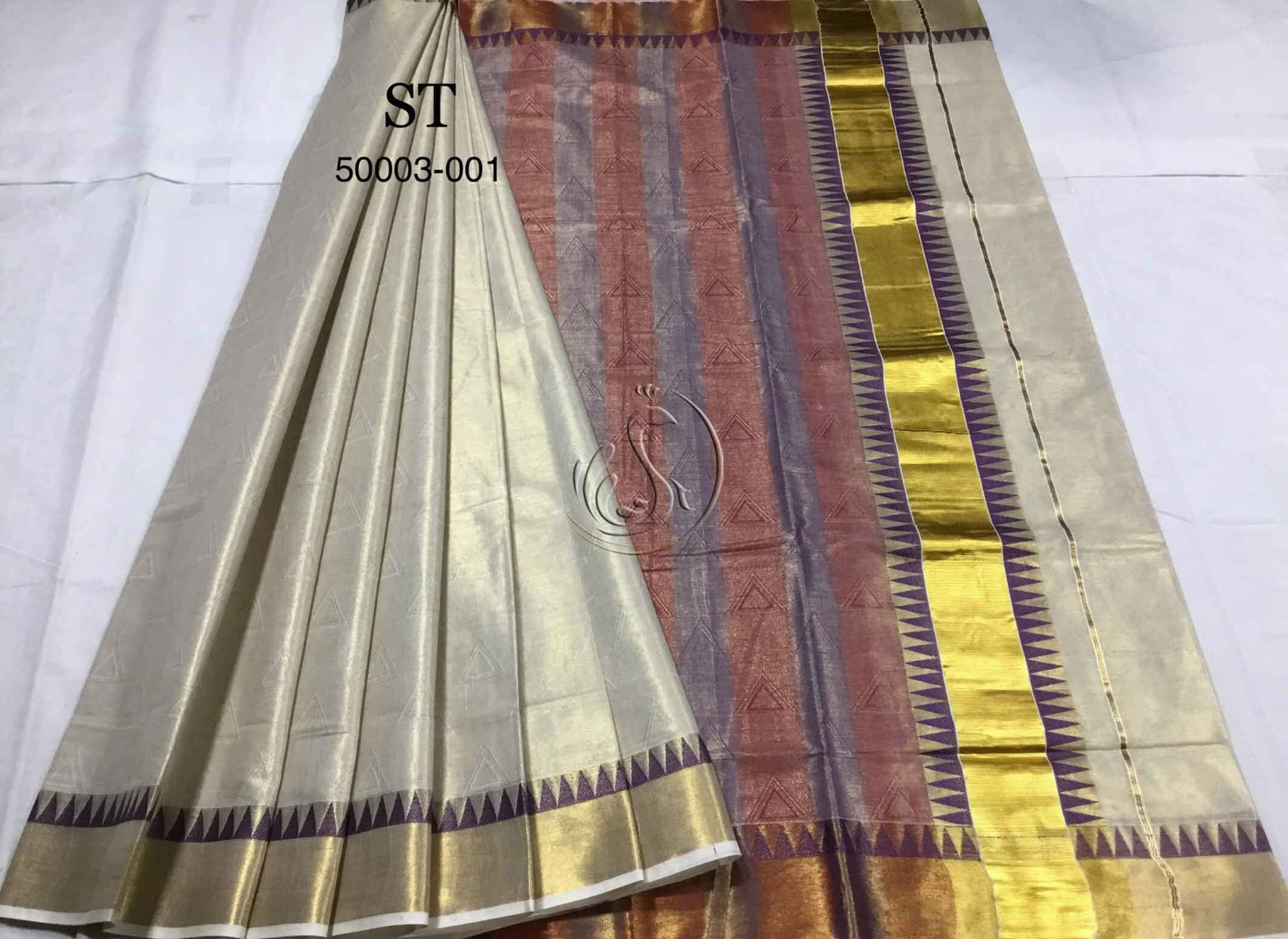 Kerala kasavu tissue saree
