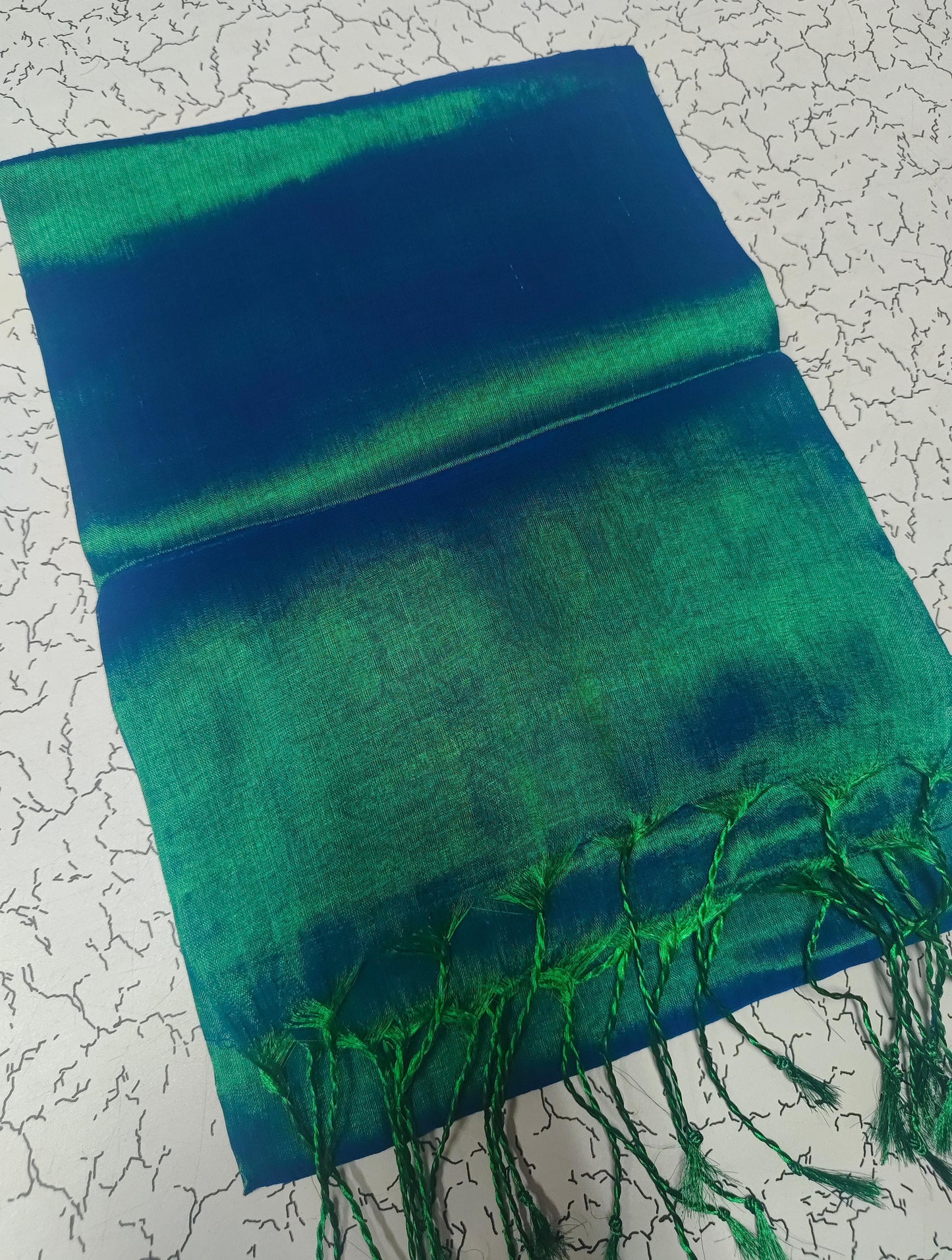 Dual Tone Tissue Cotton Saree