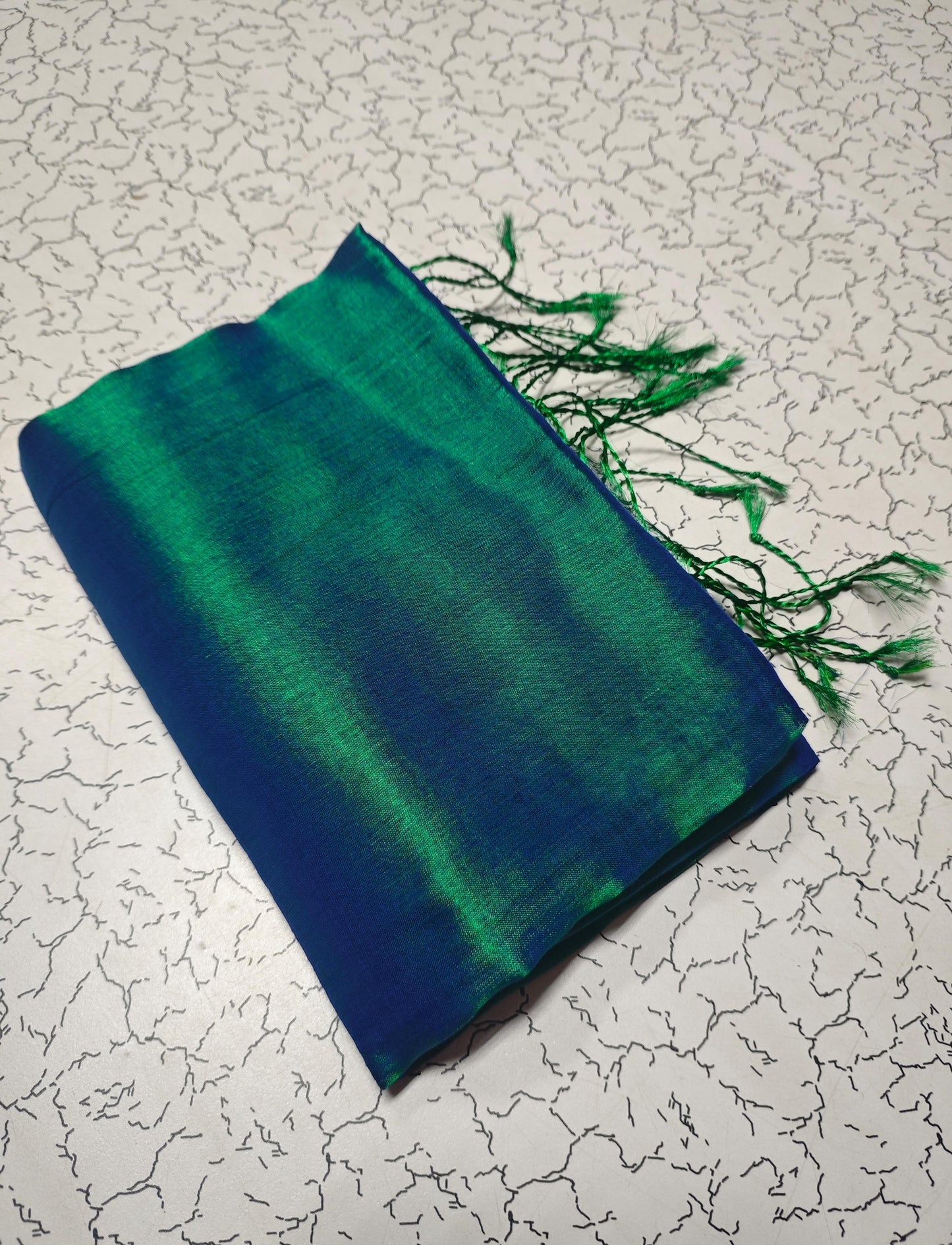 Dual Tone Tissue Cotton Saree